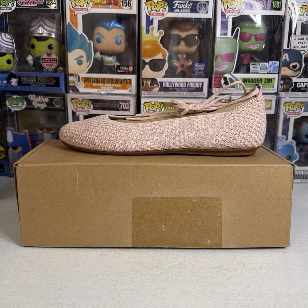 NIB Rothy's Women's Ballerina Pink The Ballet Flat Shoes sz 8